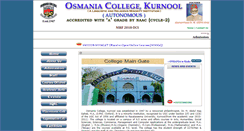 Desktop Screenshot of osmaniacollegekurnool.com